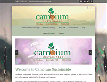 Tablet Screenshot of cambiumsustainable.co.uk